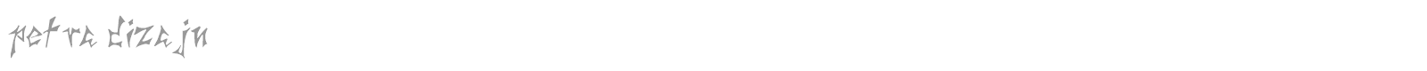 petra dizajn font preview